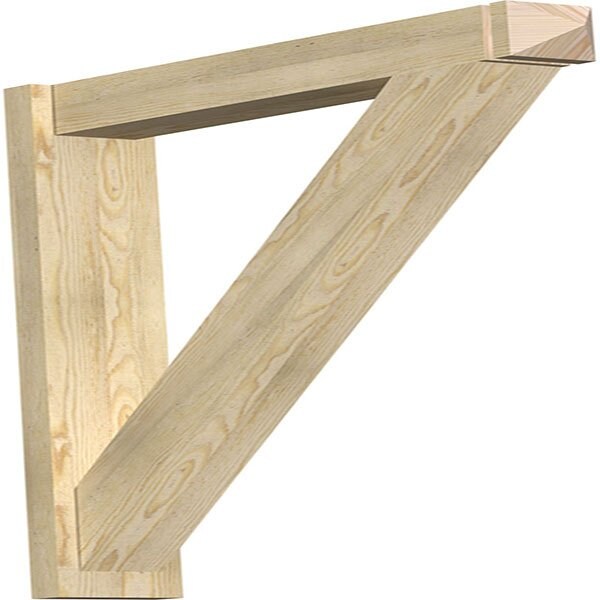 Ekena Millwork Traditional Arts & Crafts Rough Sawn Outlooker, Douglas Fir, 6"W x 34"D x 40"H OUT06X34X40TRA03RDF - main